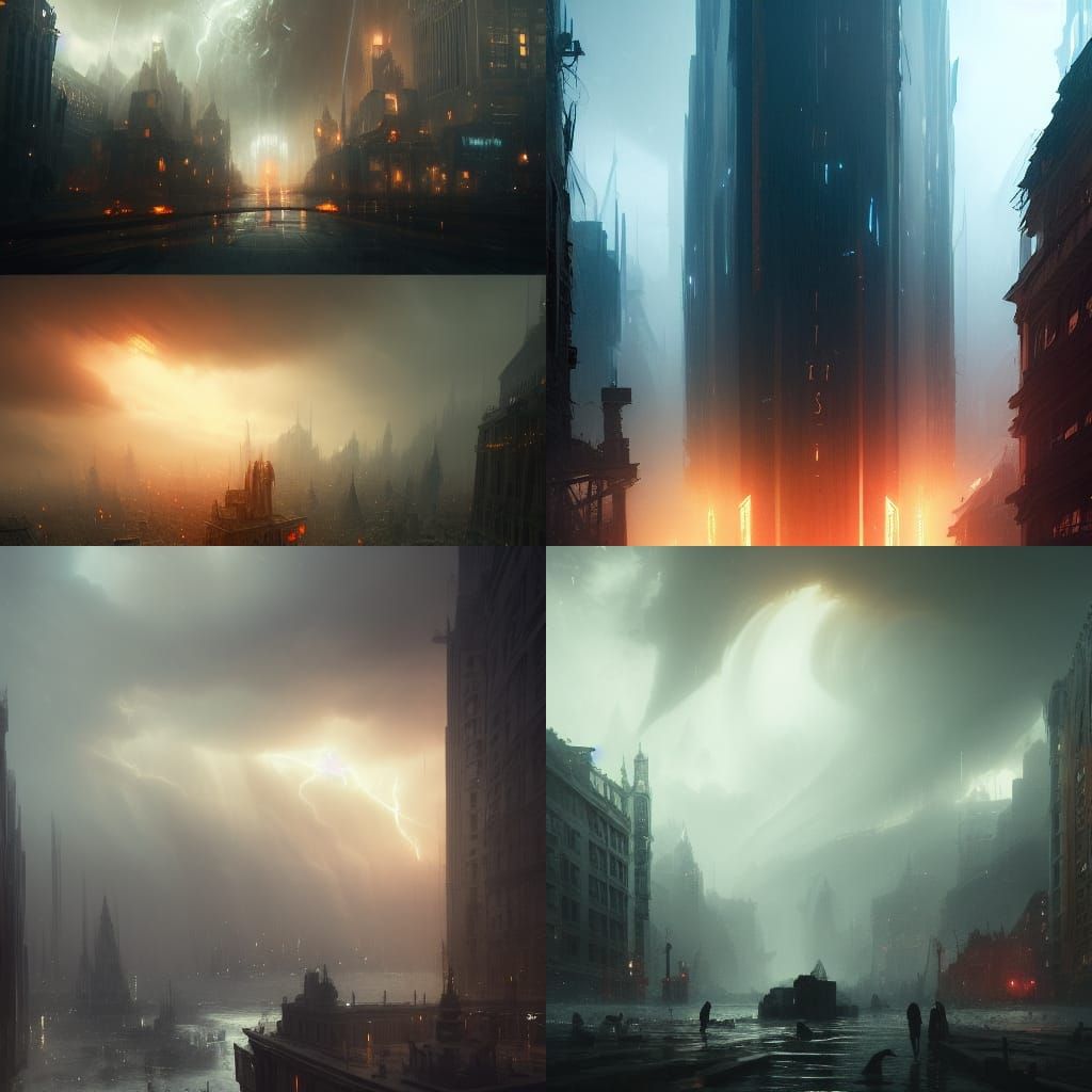 City on the hurricane