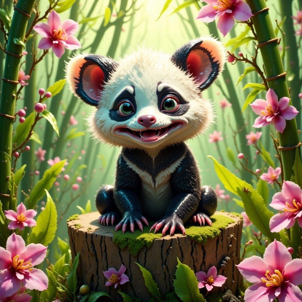 cute panda <lora:Gremlinesque:1.0> 