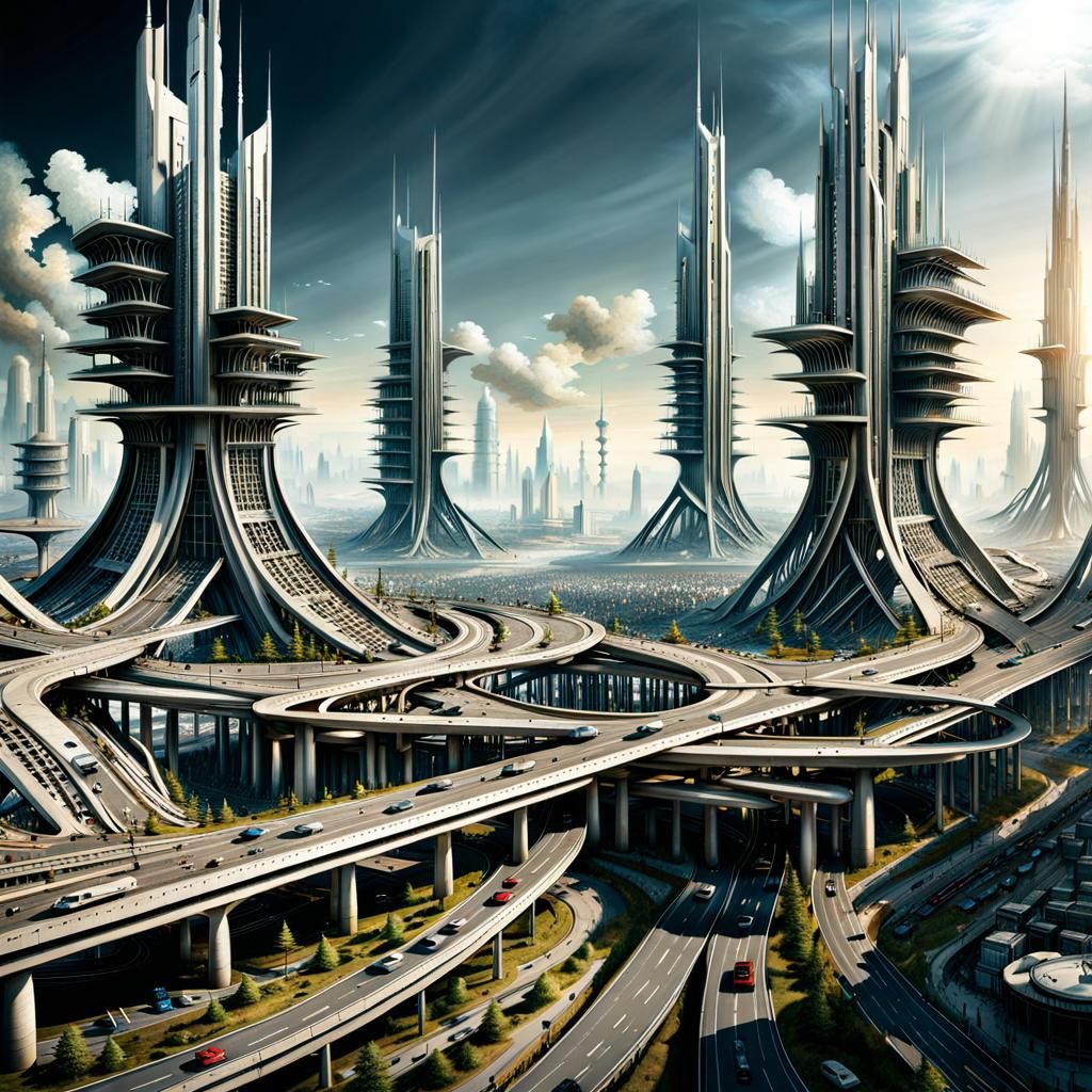 Multi lane Urban Dystopia  by @ Ray Ray the Obsessive