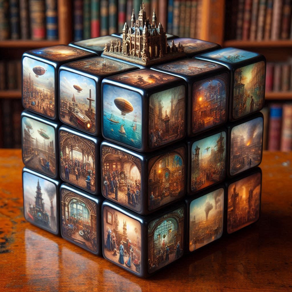 Rubik's cube a la Steampunk