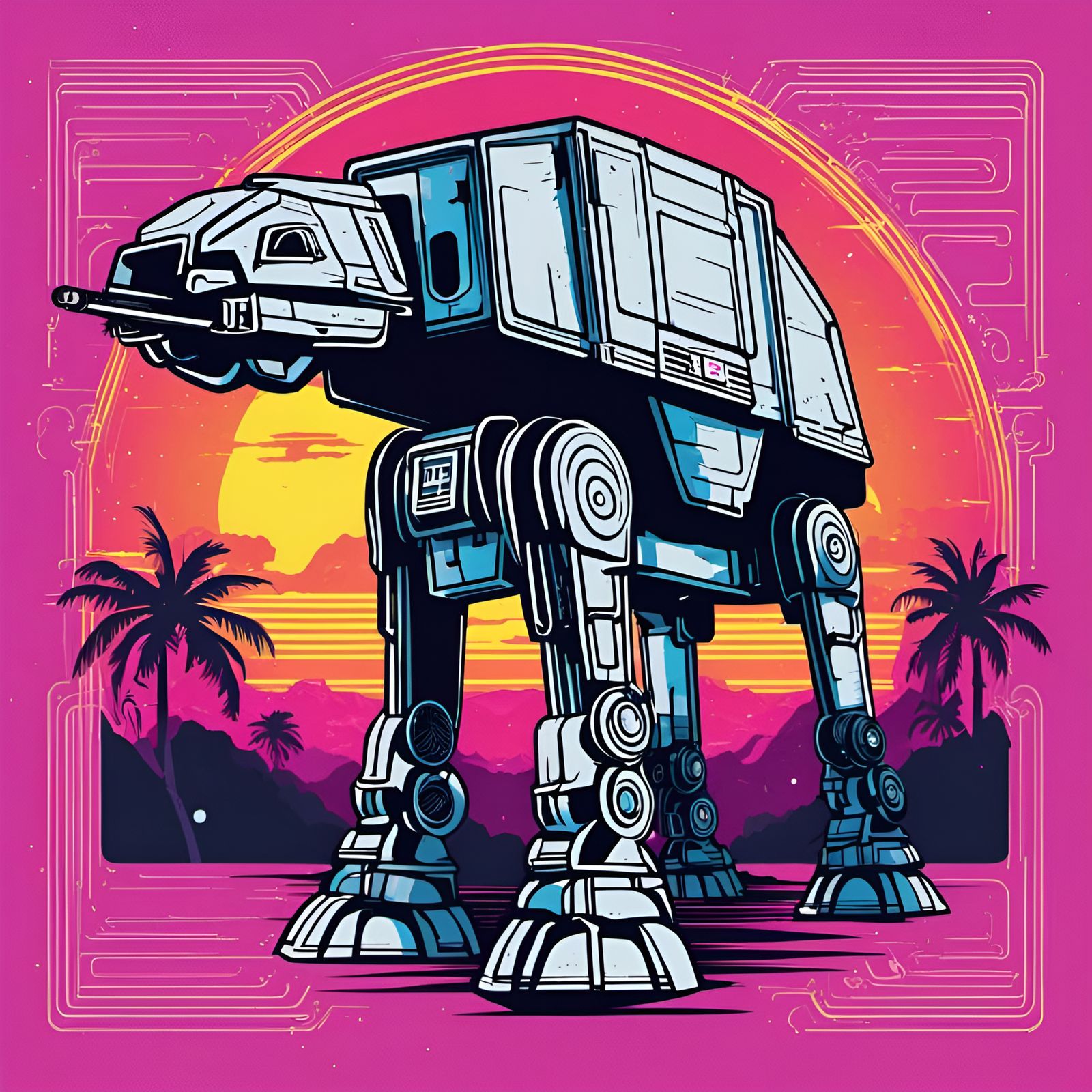 AT-AT T-shirt Print