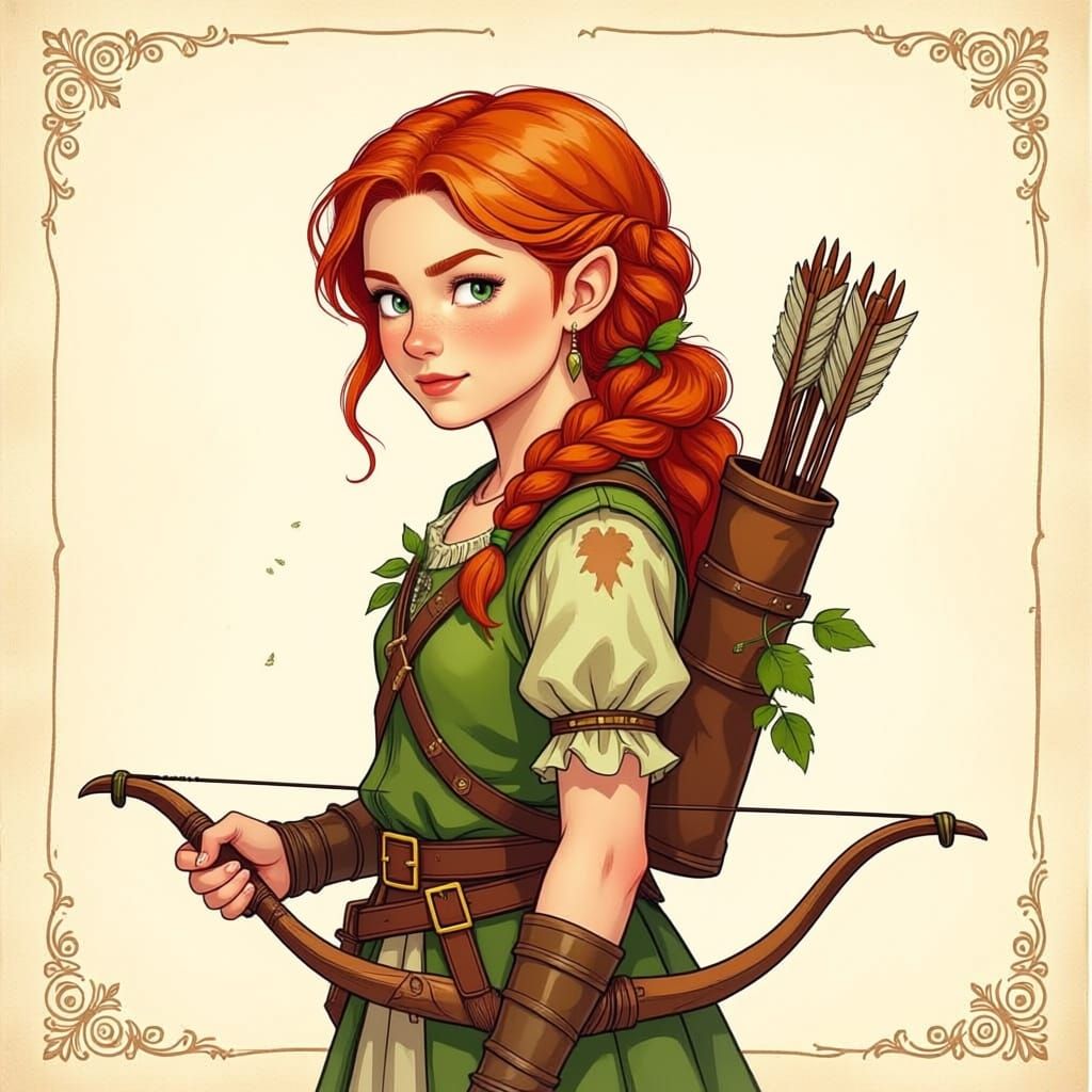 Hedda, the future healer und herb witch, 11 years old