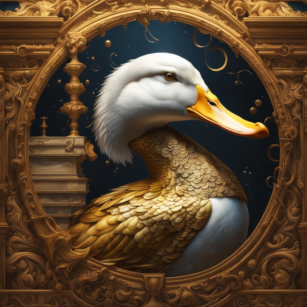 Golden Ratio Duck Portrait