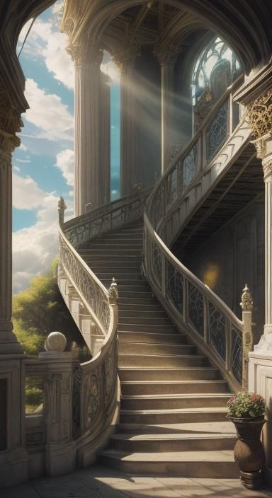 A surreal depiction of the quest for equality, represented b...