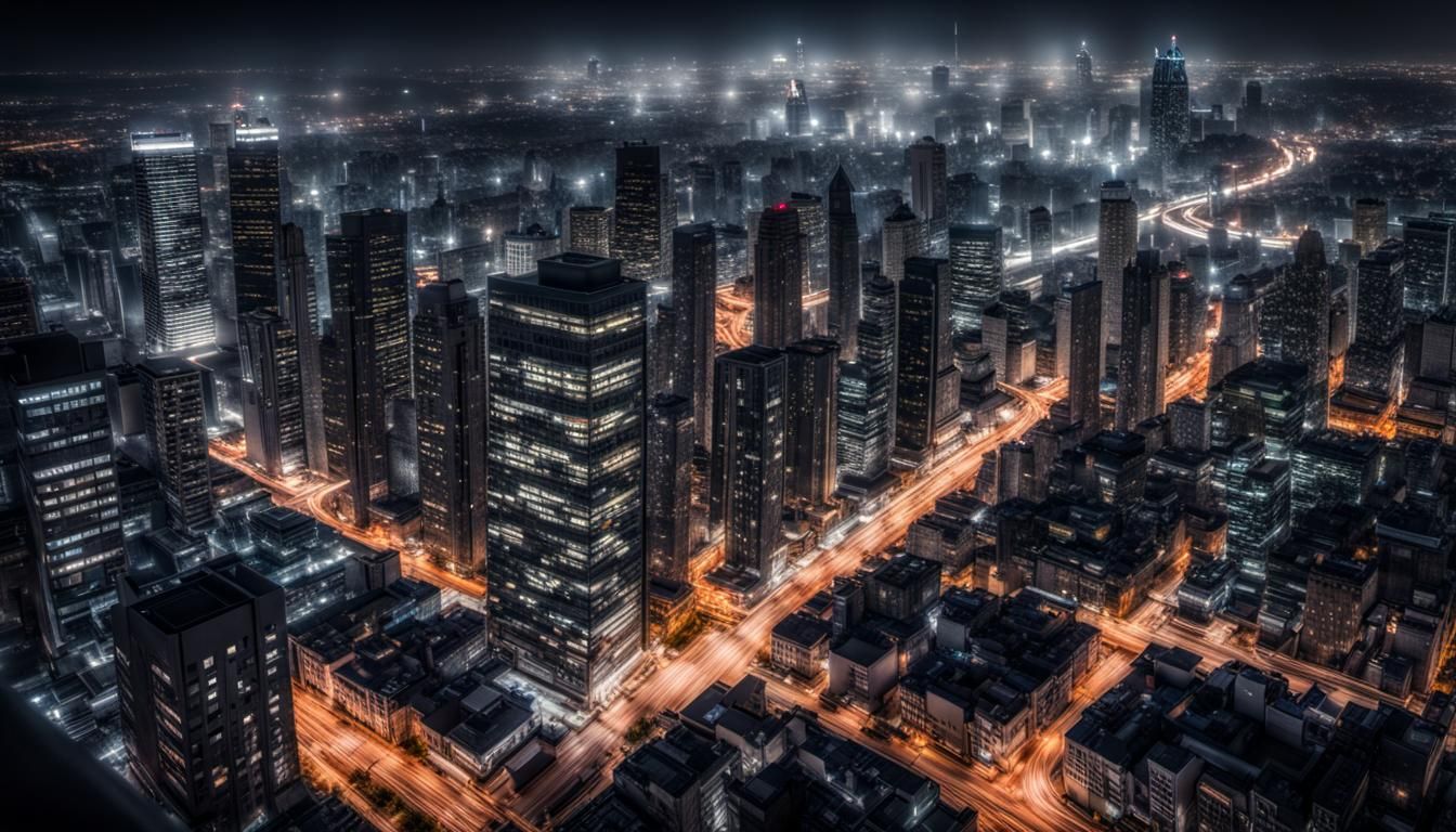 nighttime city   by @Gretos