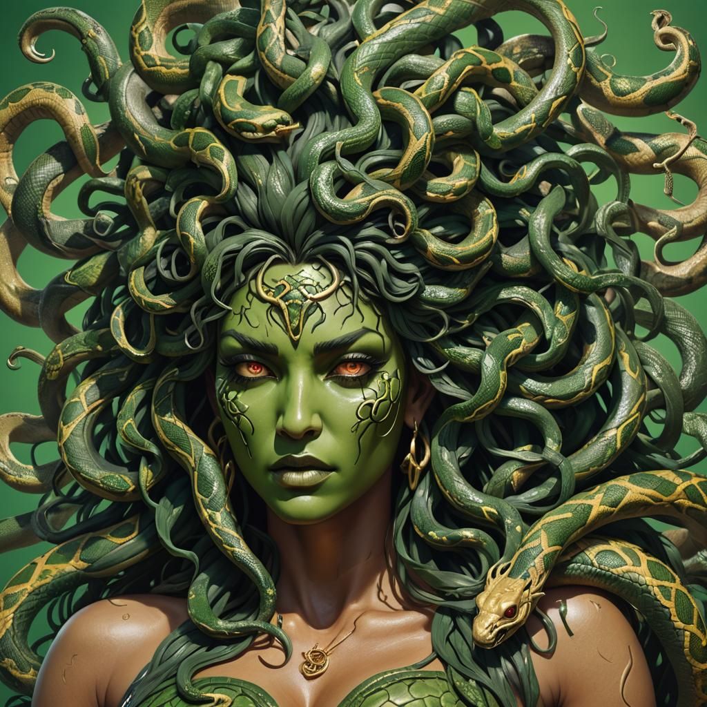 Medusa The Gorgon - AI Generated Artwork - NightCafe Creator