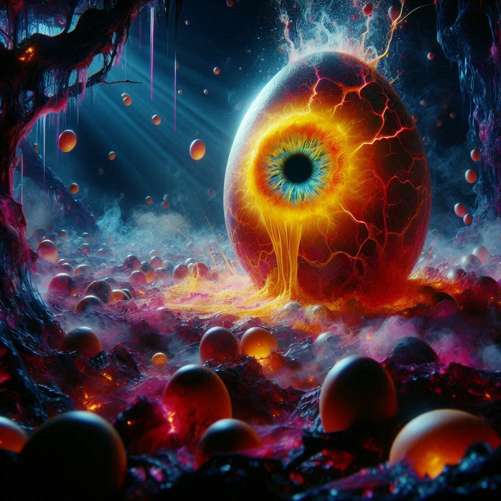 Eggxaggerated Eggxistential Eggxistence