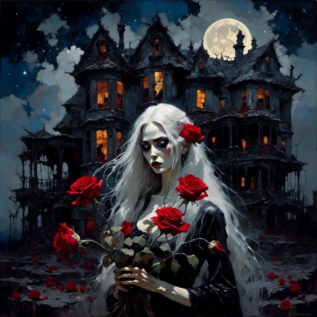 <lora:InkStyle:1.0>   Zombie girl