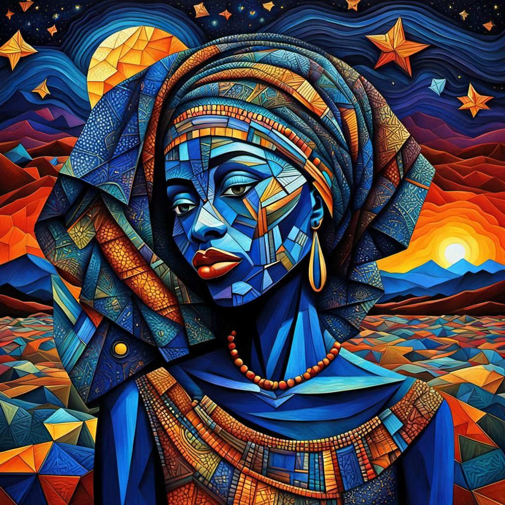 african woman  by @Wasgij