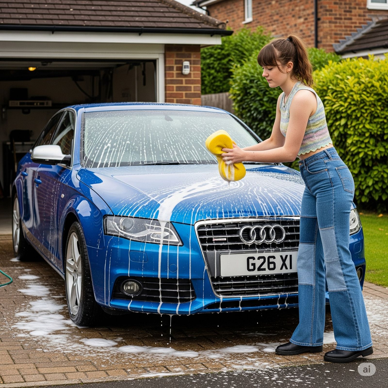First summer job? Washing the car for extra pocket money 🤣 I believe it may have been a whole £5 💷🤑  by @Debbie Wykes