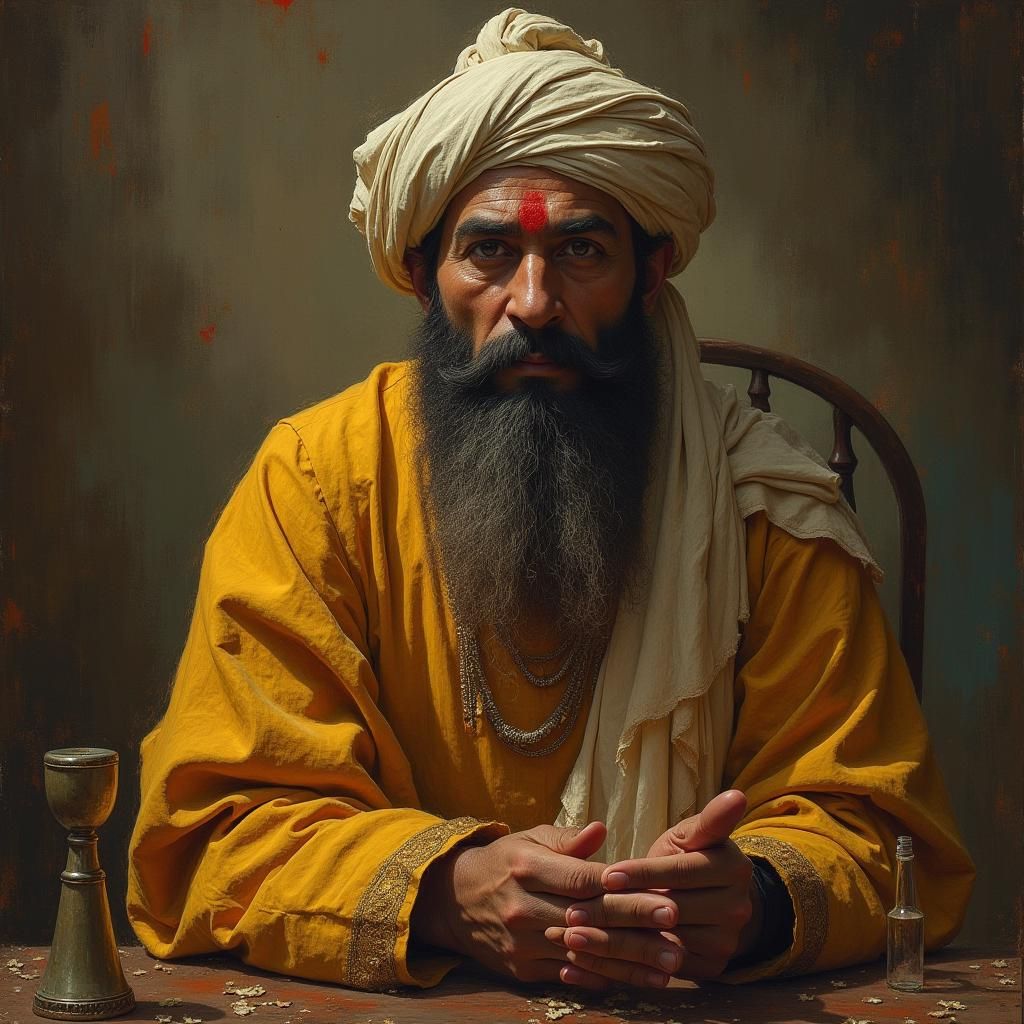 Monkey Character Selling Momos in Night Scene