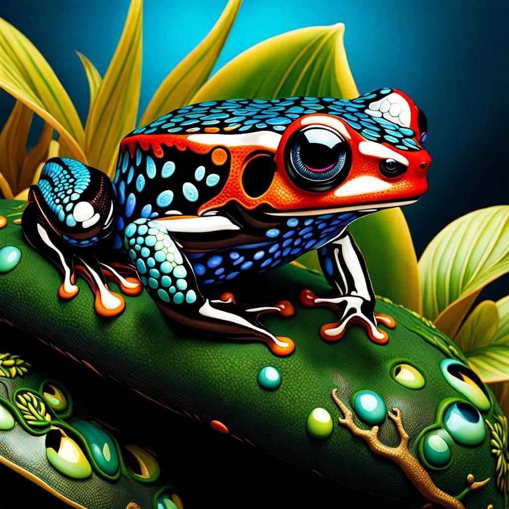 Poison Dart Frog 🐸 - AI Generated Artwork - NightCafe Creator