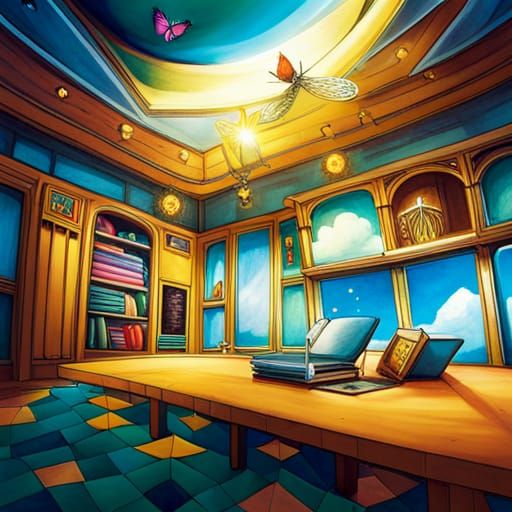 Butterfly room AI Generated Artwork NightCafe Creator