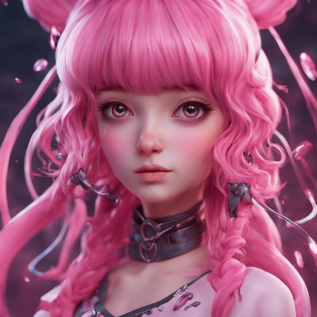 Pink Hair Girl Ai Generated Artwork Nightcafe Creator