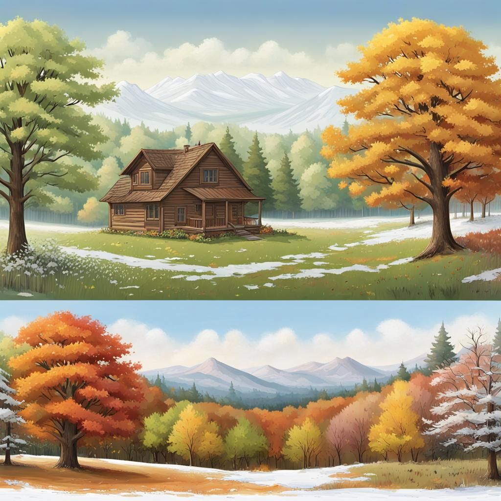 Through the seasons.
