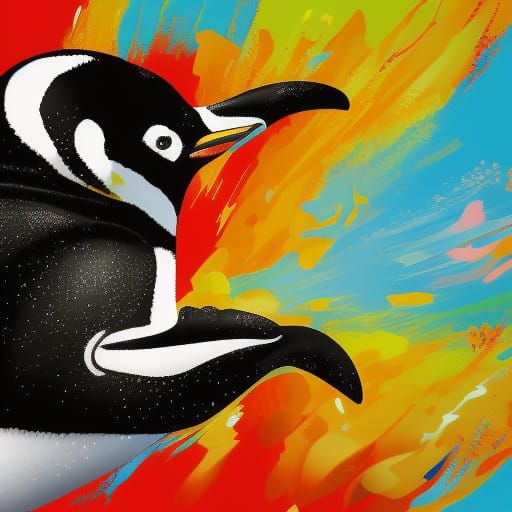 penguin art - AI Generated Artwork - NightCafe Creator