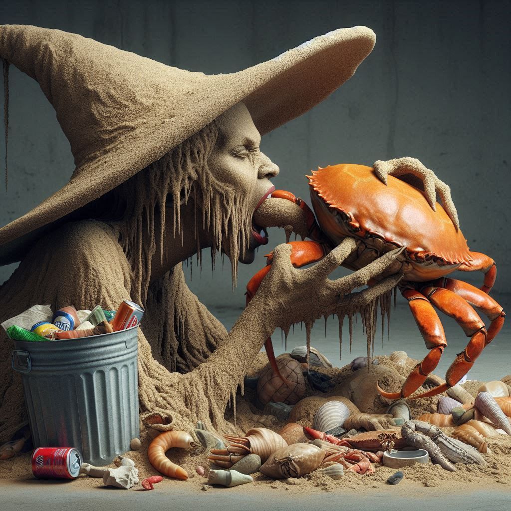Crab sand witch