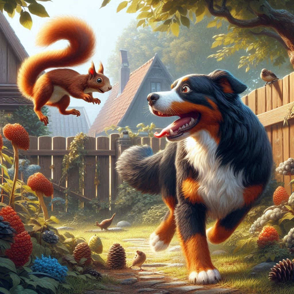 Mischievous squirrel