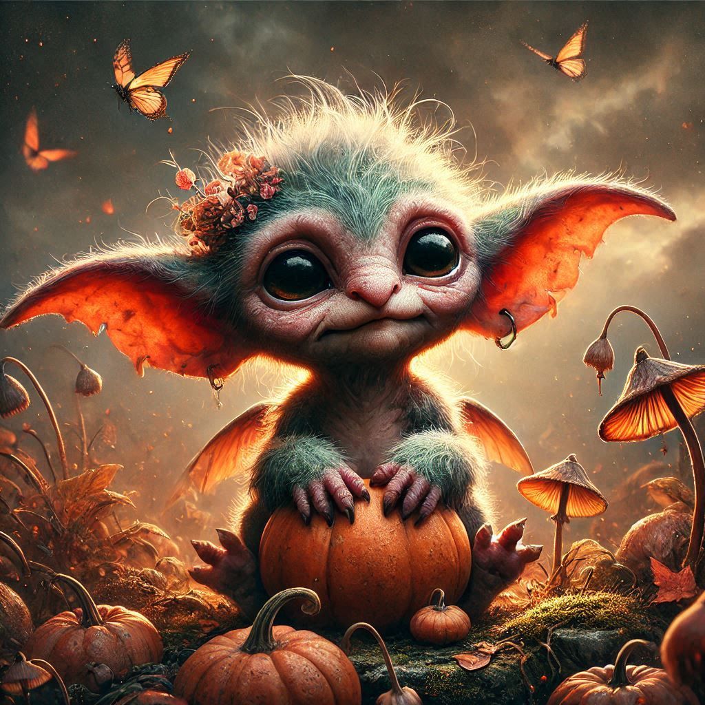 adorable fairy-tale fantasy creature portrait..