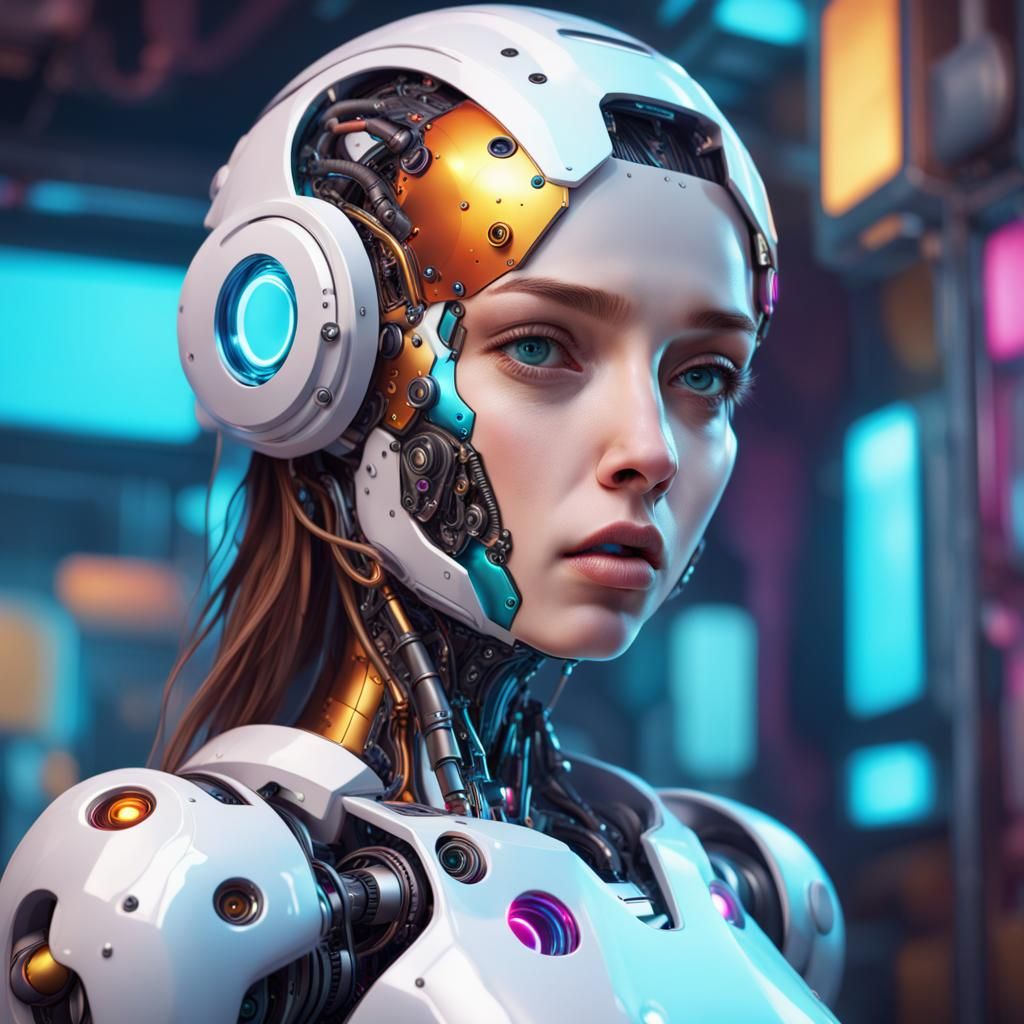 Robotic girls - AI Generated Artwork - NightCafe Creator