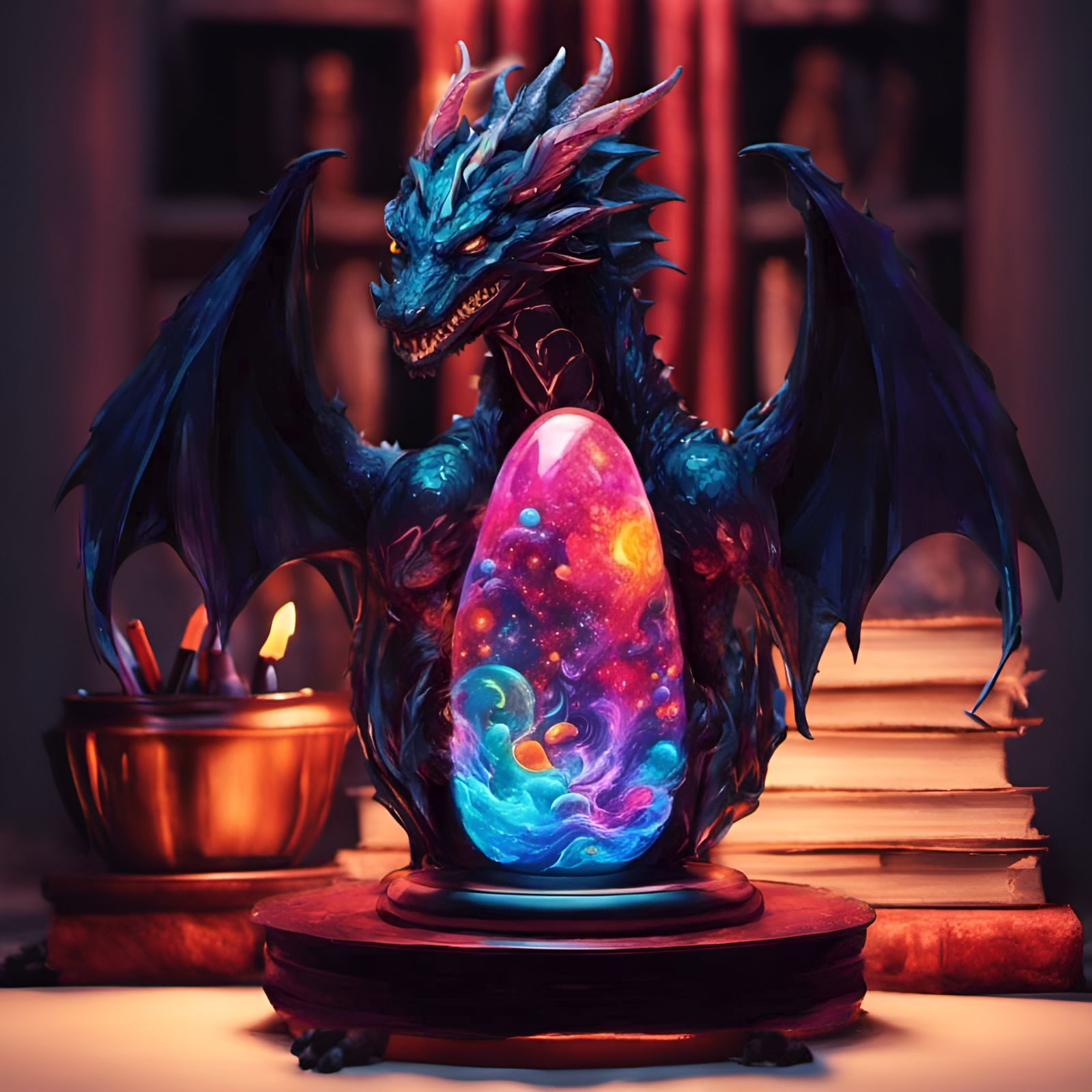 Dragon Lava Lamp AI Generated Artwork NightCafe Creator