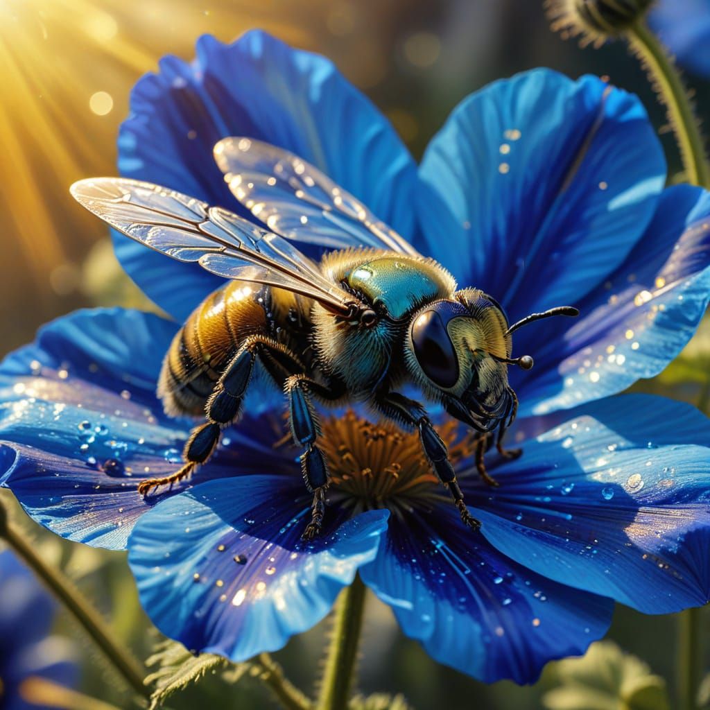 Blue poppy  by @5ibah