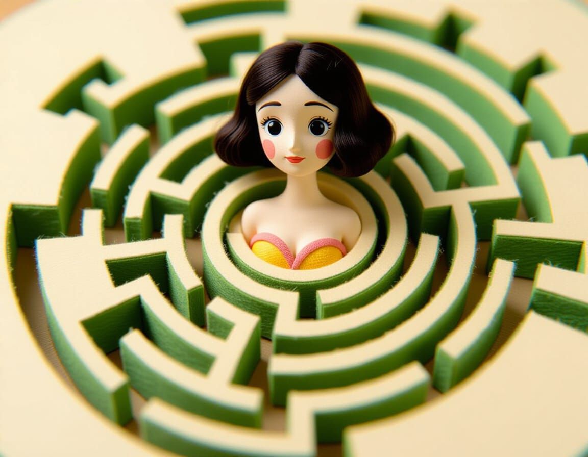 Felt Figure Reveals Miyazaki-Inspired Labyrinth
