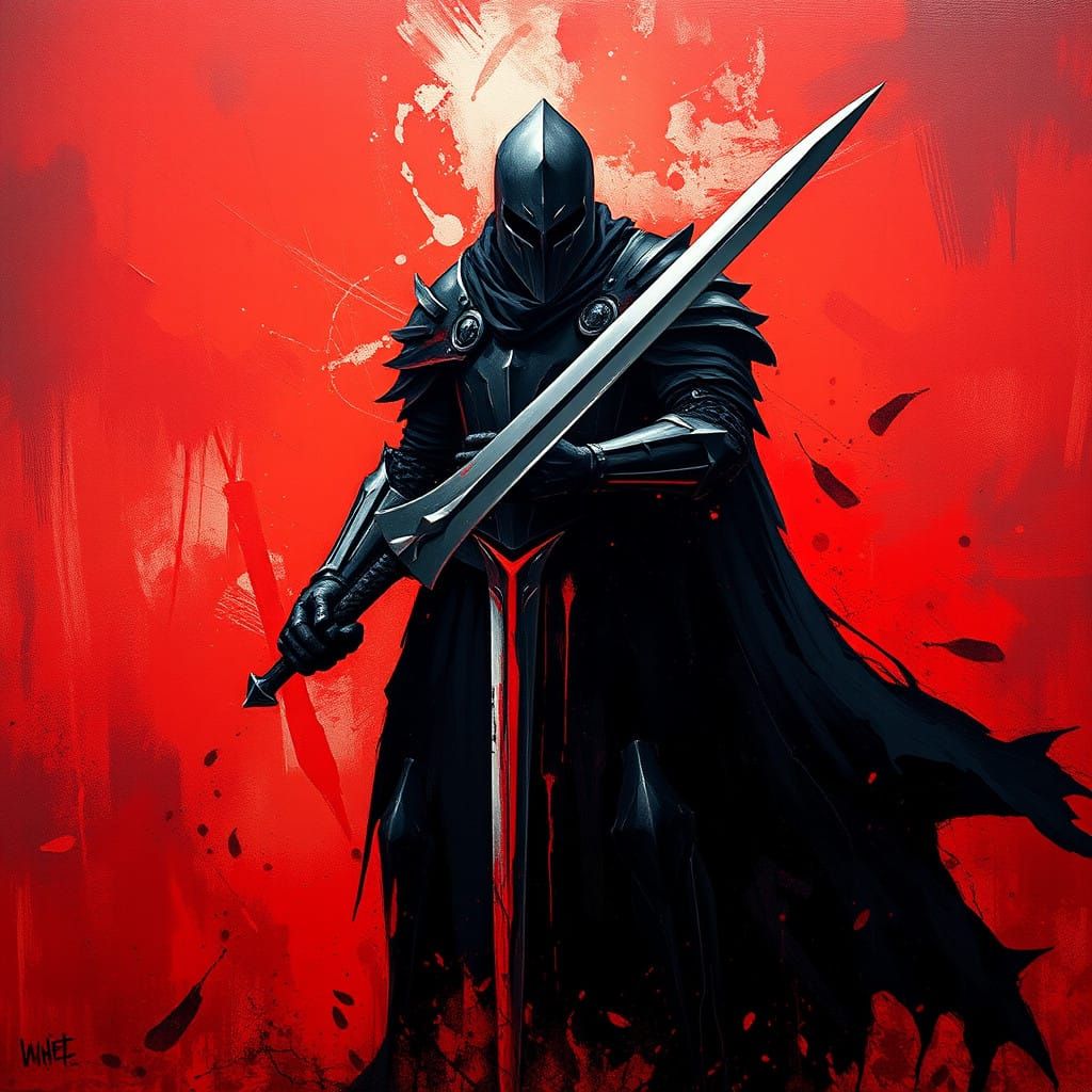 Dark Knight Emerges from Fiery Ruin