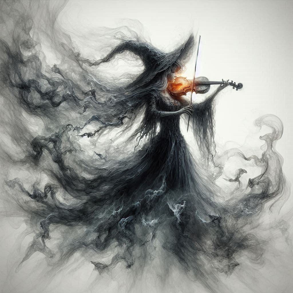 double exposure beautiful fantasy DALL-E 3 portrait landscape..