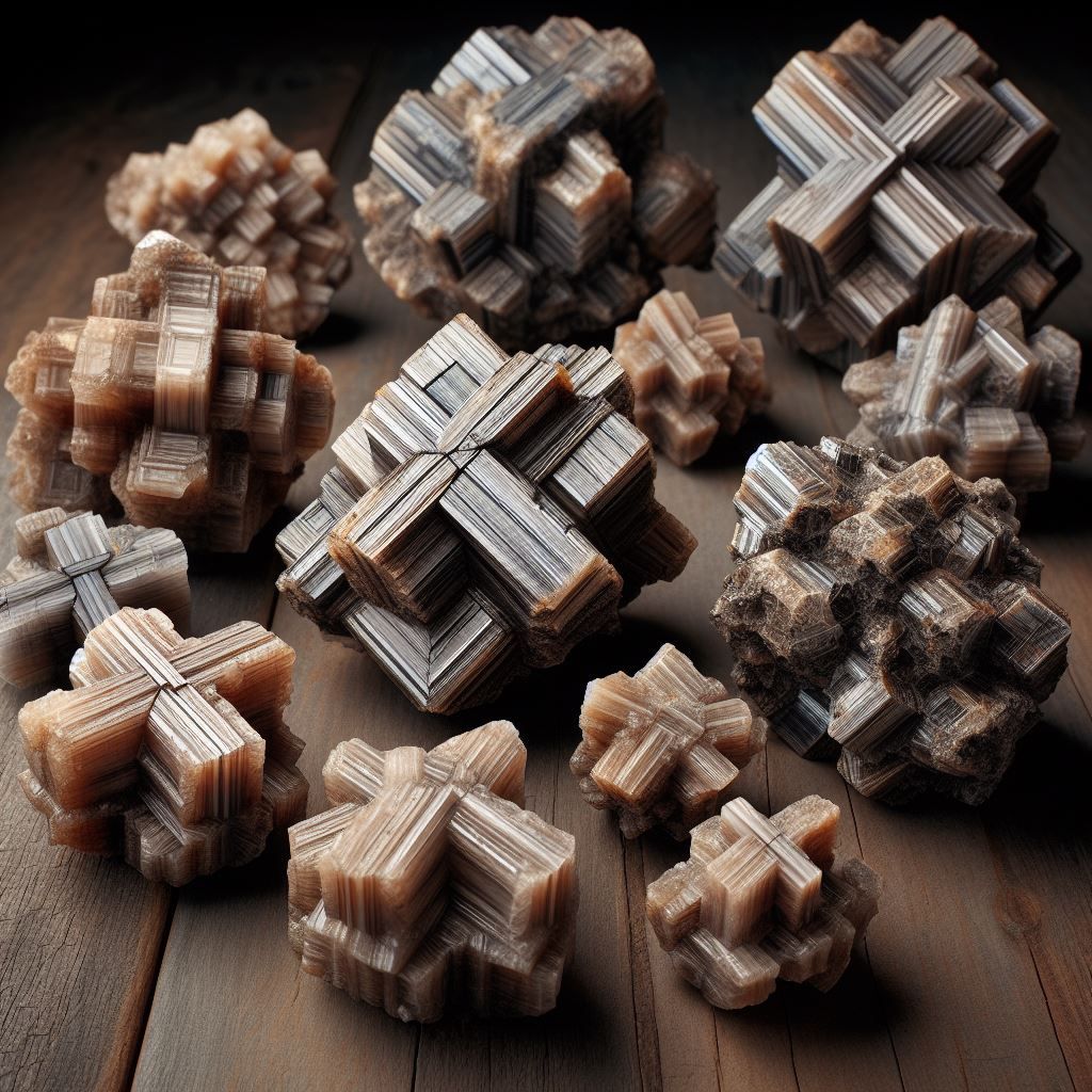 mineral specimens known as staurotide