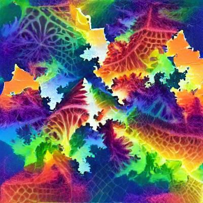 multicolored fractal patterns