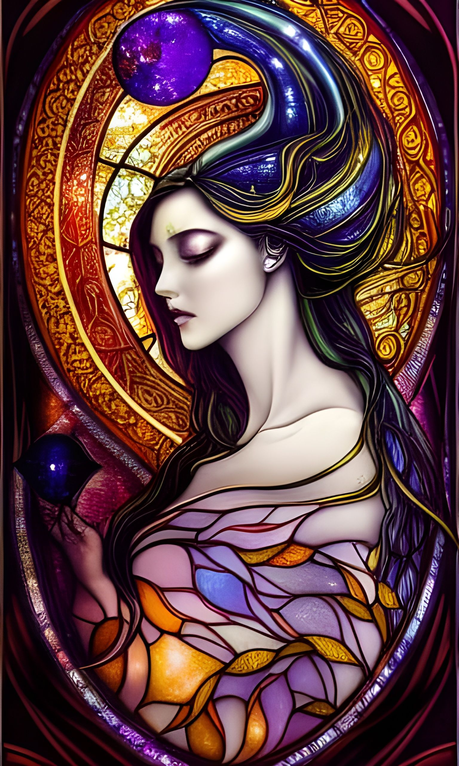 Moon Queen in shimmering gown undefined