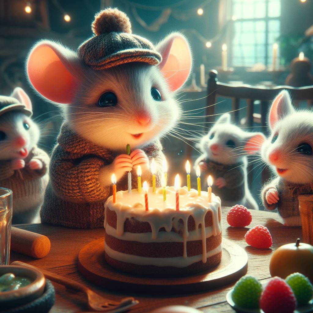 Wee little Birthday Mouse
