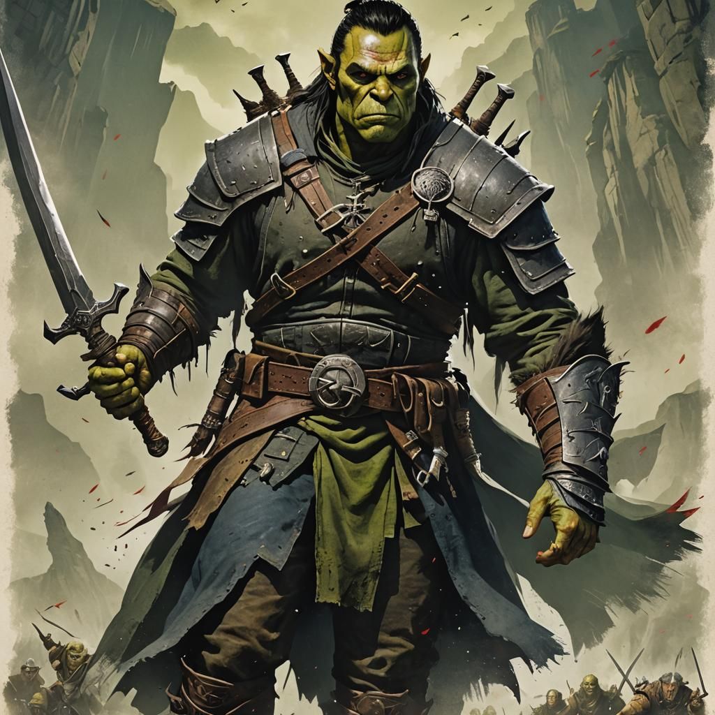 A movie poster for HALF ORC ASSASSIN