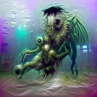 lovecraftian monster underwater