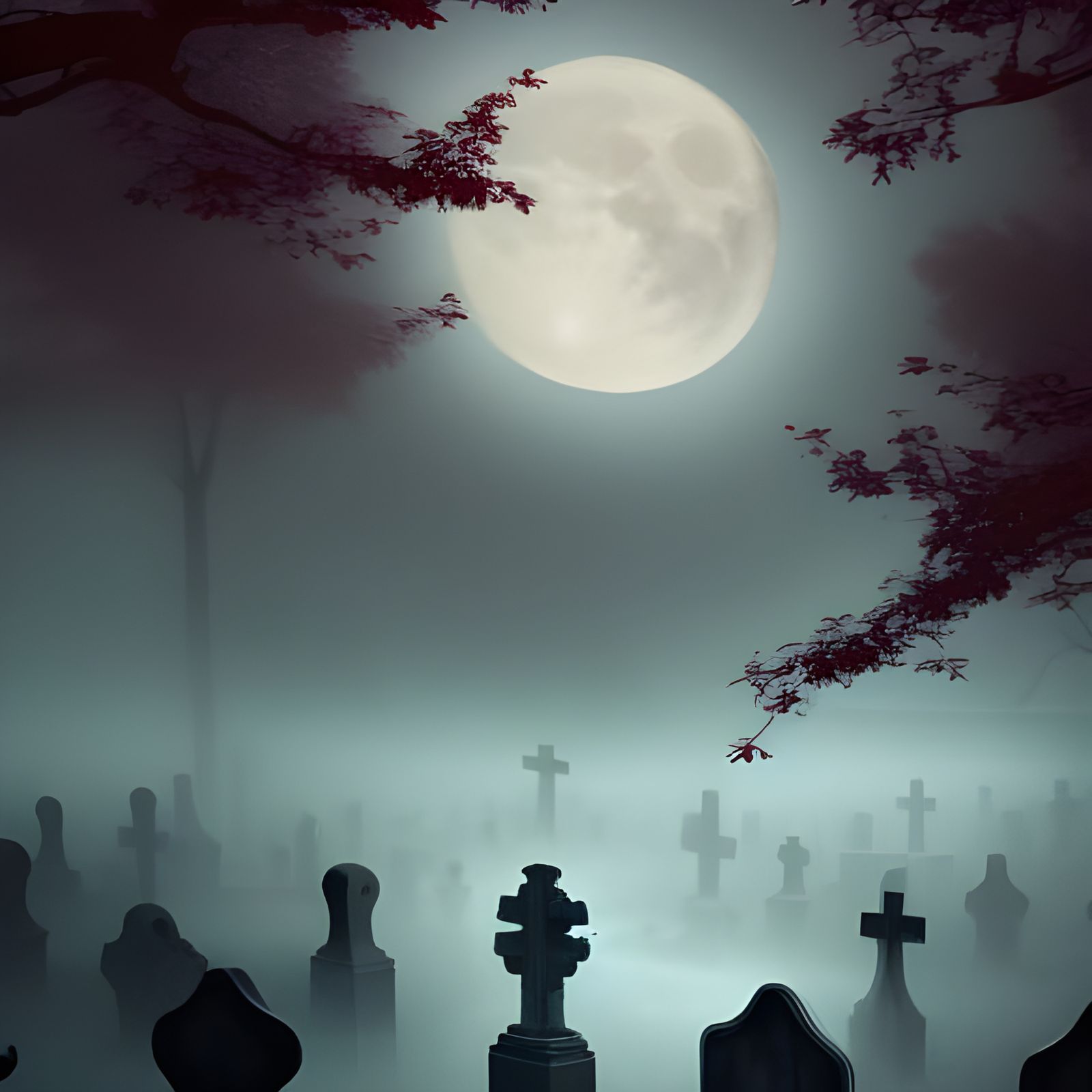 Funeral Fog AI Generated Artwork NightCafe Creator