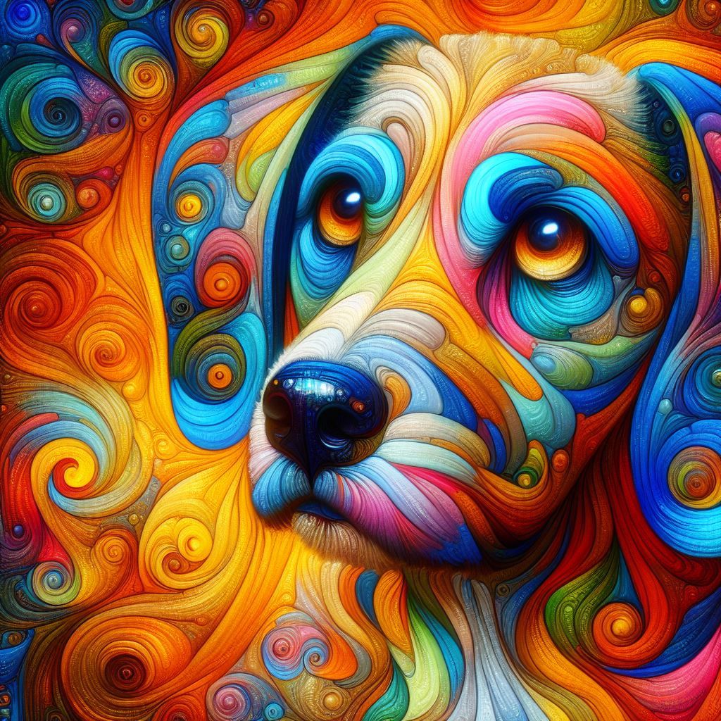 Playing with Colors - Dog