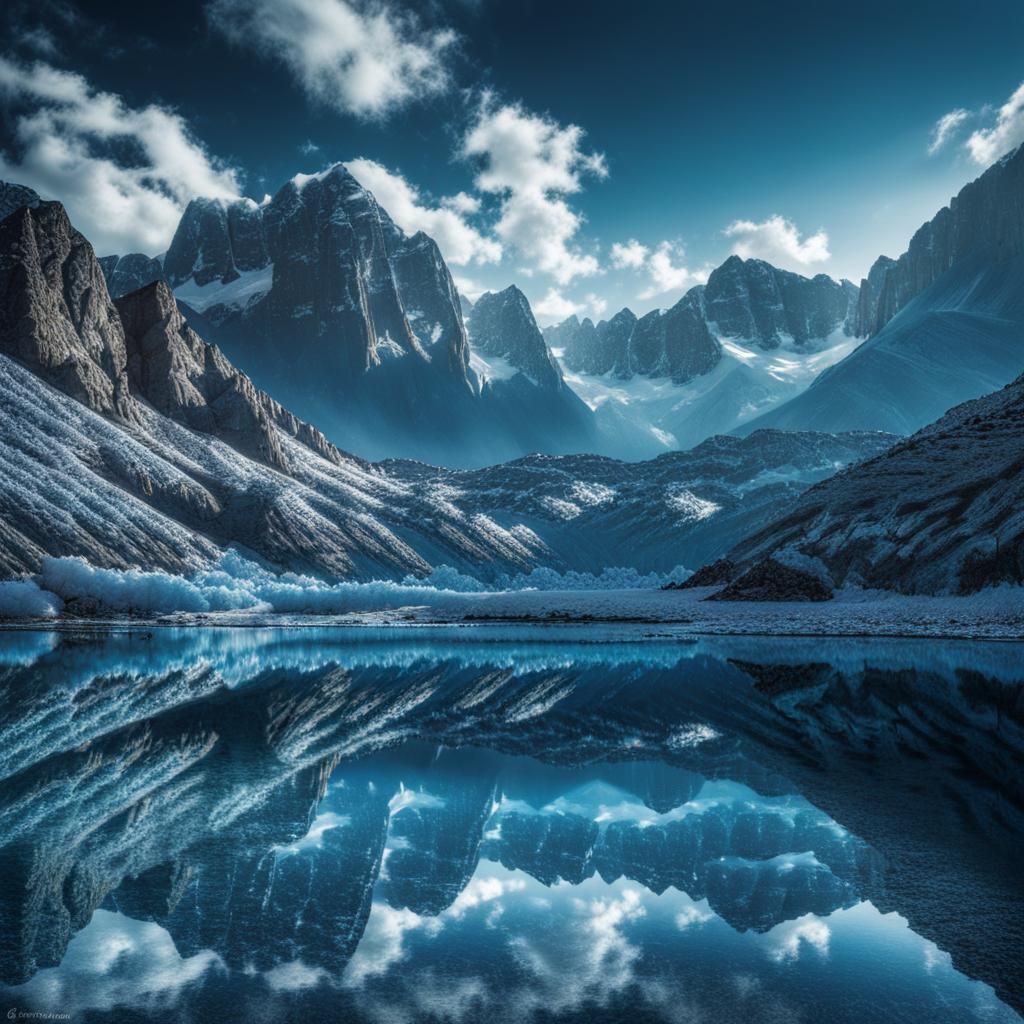 a world where there is only one color, blue