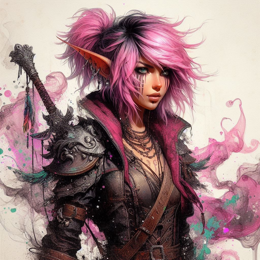 Elven Warrior- Warcraft style