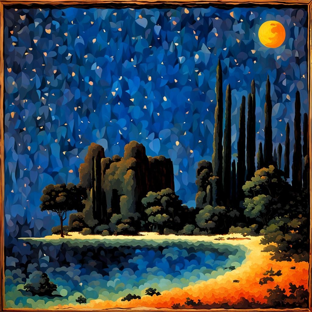 "Islands Lost Under A Deep Night Sky"