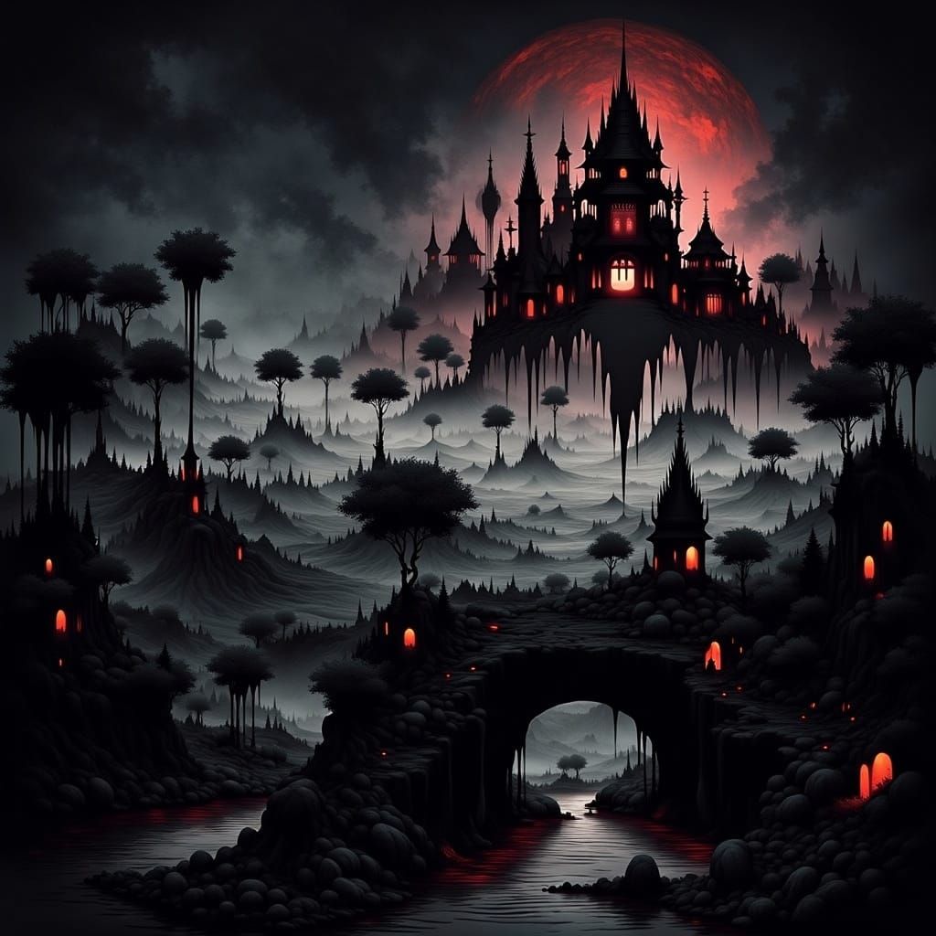 <lora:SelectiveColor1-Fb:1.0> Intricate fantasy castle, fant...
