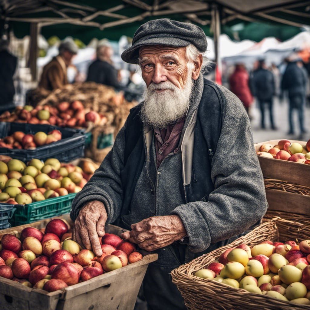 Sunbury Farmer's Market AI Generated Artwork NightCafe Creator