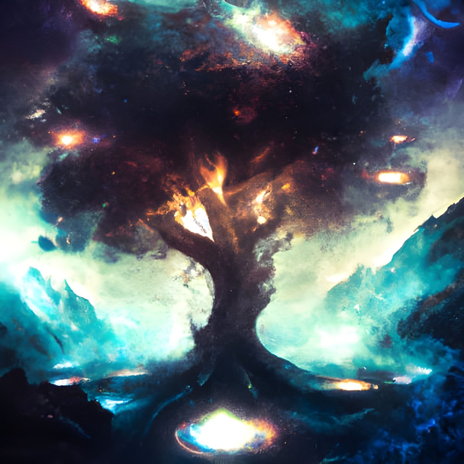 Tree of the universe AI Generated Artwork NightCafe Creator