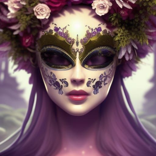 Flower veiled identity - AI Generated Artwork - NightCafe Creator