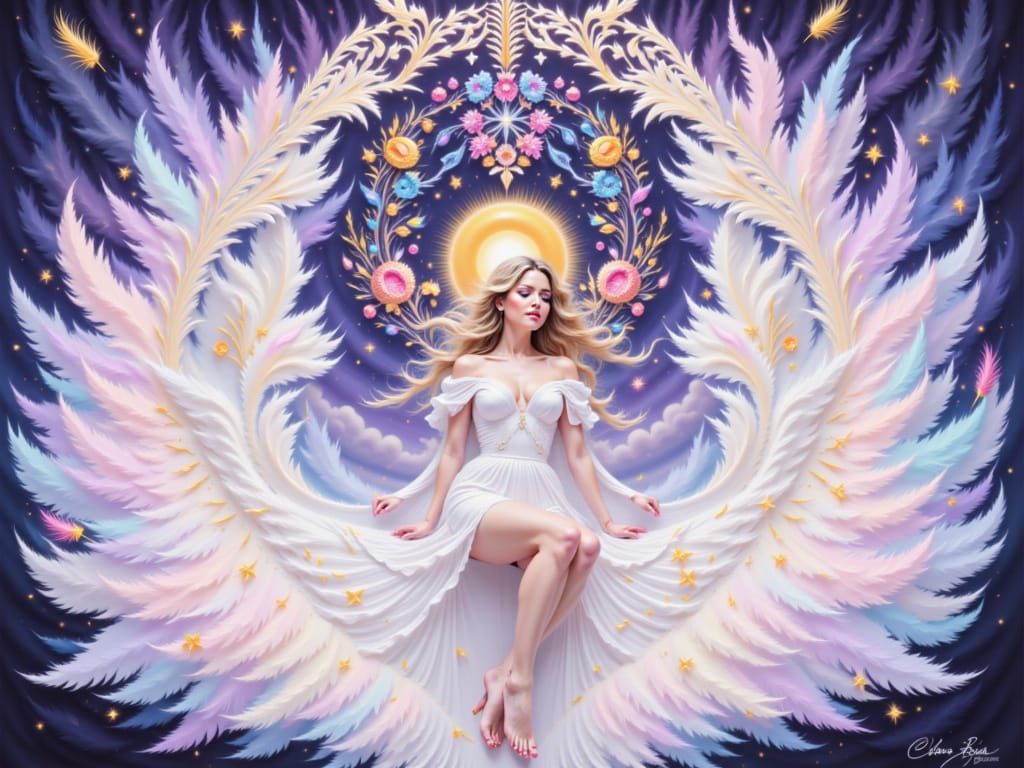 ClaraFae Angelic cover image <lora:Mentalya Colorburn:1.0>