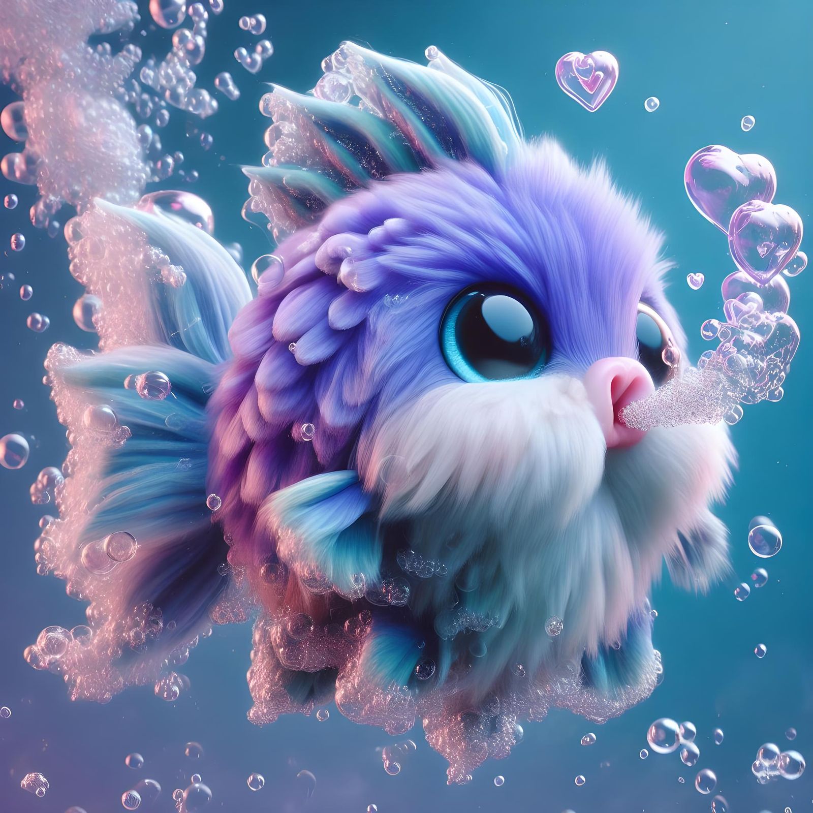 Fluffy Goldfish