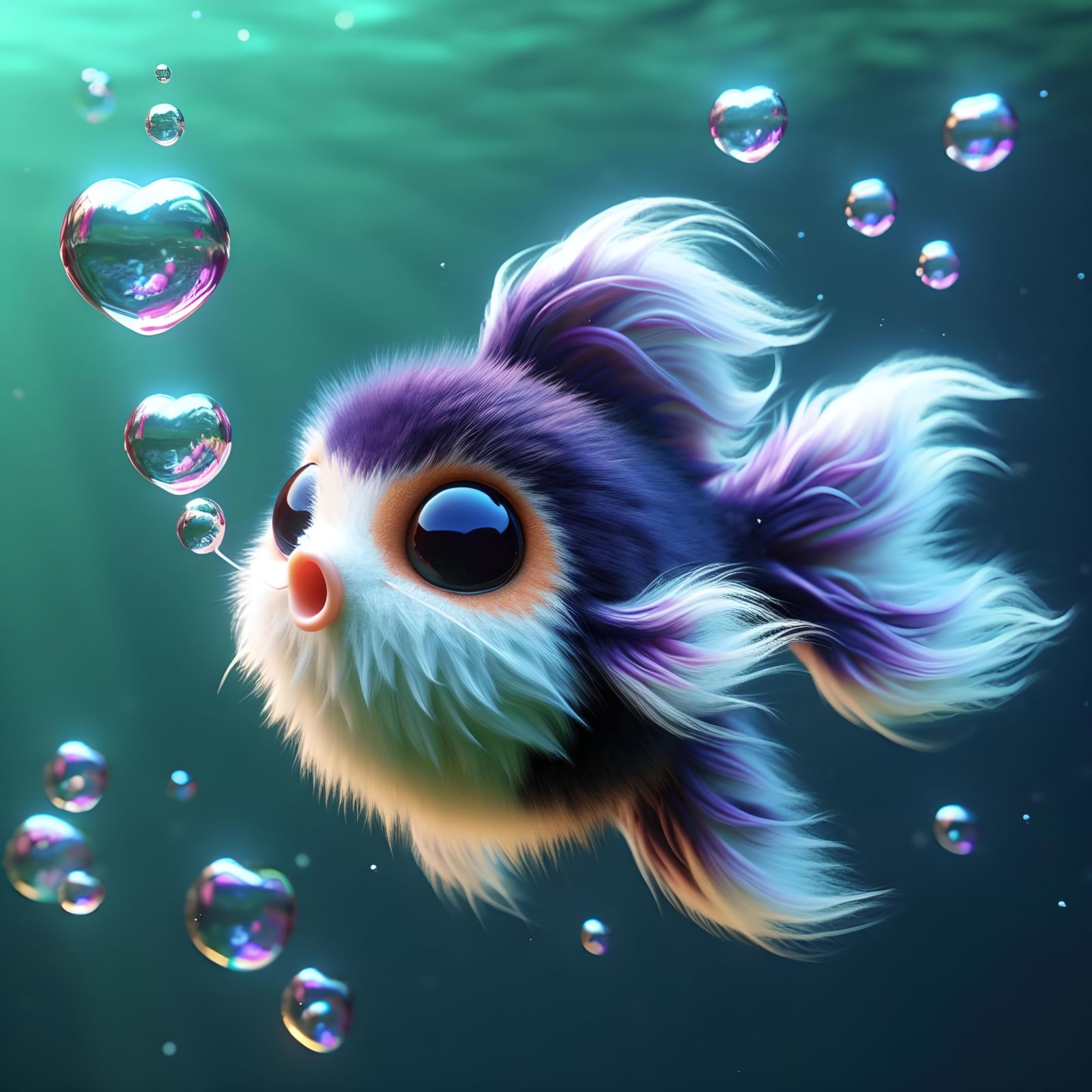 Fluffy Goldfish