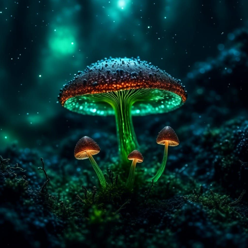 Mushrooms - AI Generated Artwork - NightCafe Creator