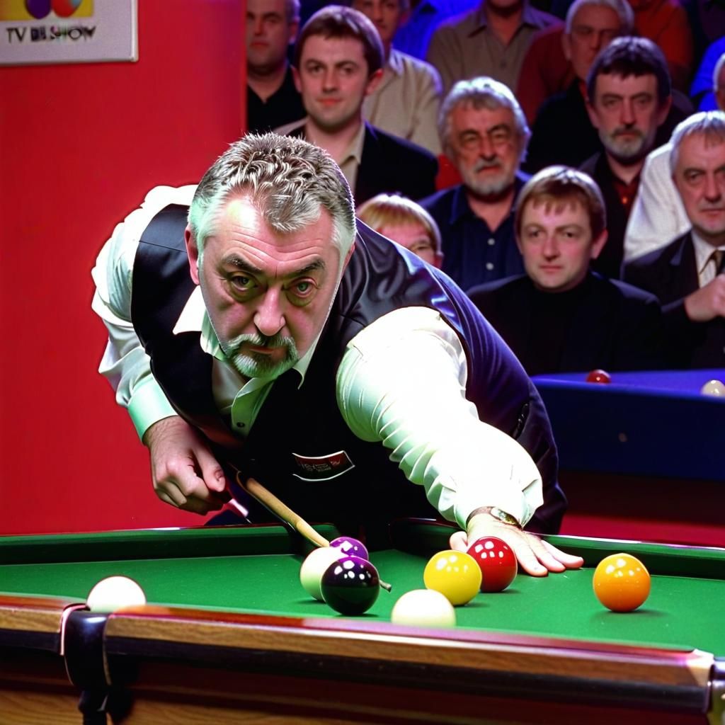John Virgo playing Snooker  by @Neelix