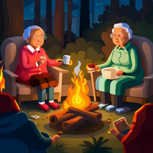 My Grandma Your Grandma Sitting By The Fire